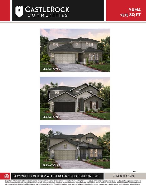 Image 53 representing the Yuma by CastleRock Communities in Newport, Crosby, TX.