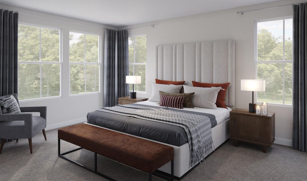 Furnished interior view inside a new home in Windward Village, Summerville (Image 10).