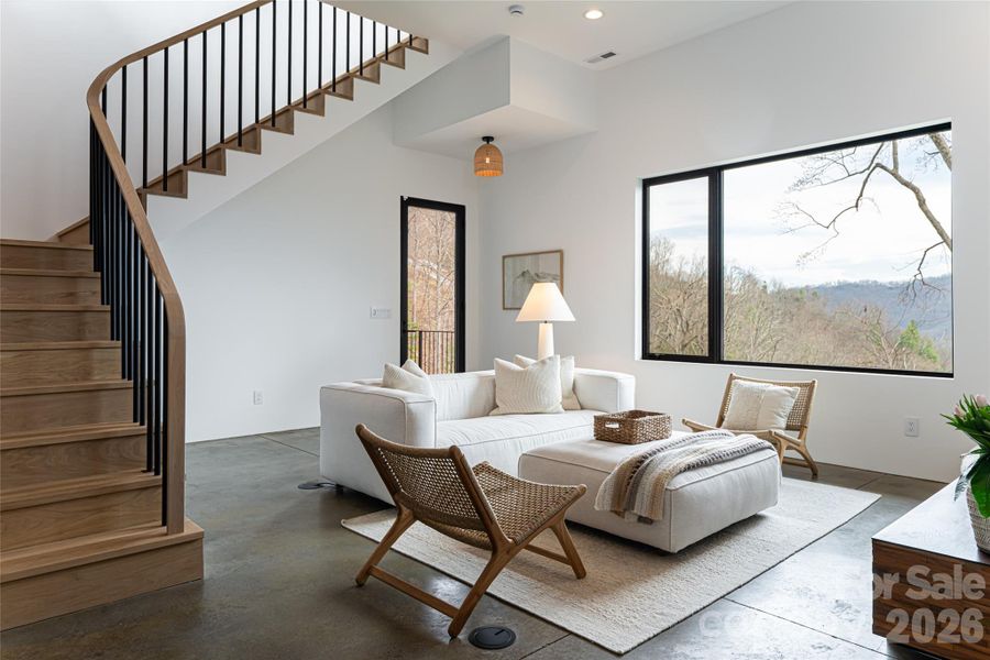 Furnished interior view inside a new home in , Asheville (Image 7).