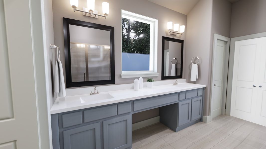 Representative furnished interior of a home built from the Dylan by Tri Pointe Homes in Somerset Park, Rockwall (Image 17).