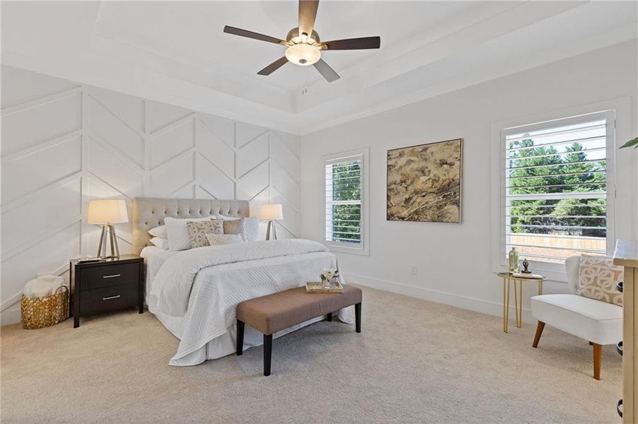Furnished interior view inside a new home in , Suwanee (Image 10).