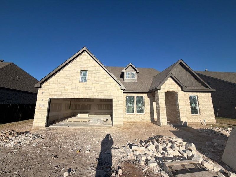 In-progress construction of a new home in Covenant Springs, Springtown, TX (Image 5).