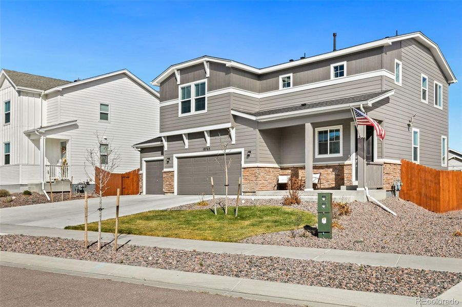 Exterior details and patio area of a home in , Peyton (Image 4).