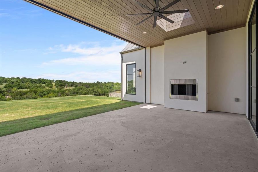 Exterior details and patio area of a home in , Fort Worth (Image 4). Exterior details and patio area of a home in , Fort Worth (Image 4).