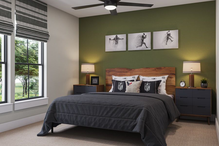 Representative furnished interior of a home built from the Camden by Tri Pointe Homes in Legacy Grove, Montgomery (Image 24).