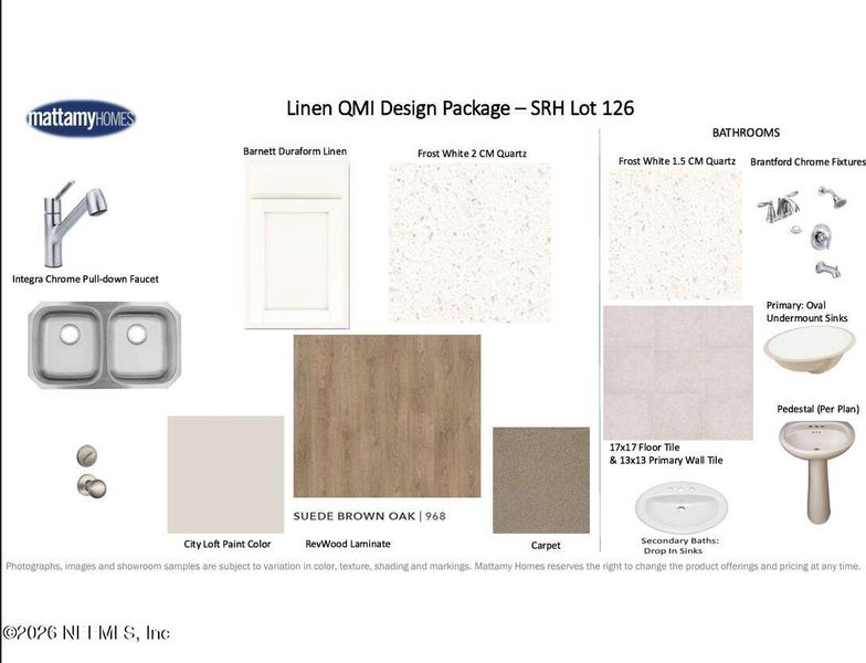 Sample of building materials used in homes in Sandridge Hills, Green Cove Springs (Image 3).