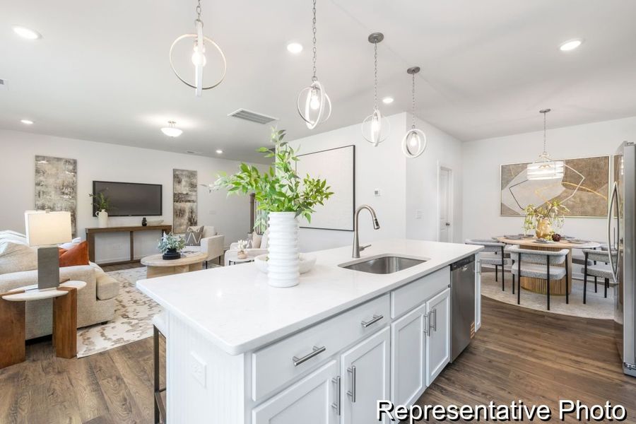 Furnished interior view inside a new home in Copper Ridge at Flowers Plantation, Clayton (Image 6).