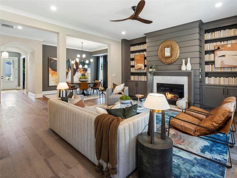 Furnished interior view inside a new home in , Suwanee (Image 8).