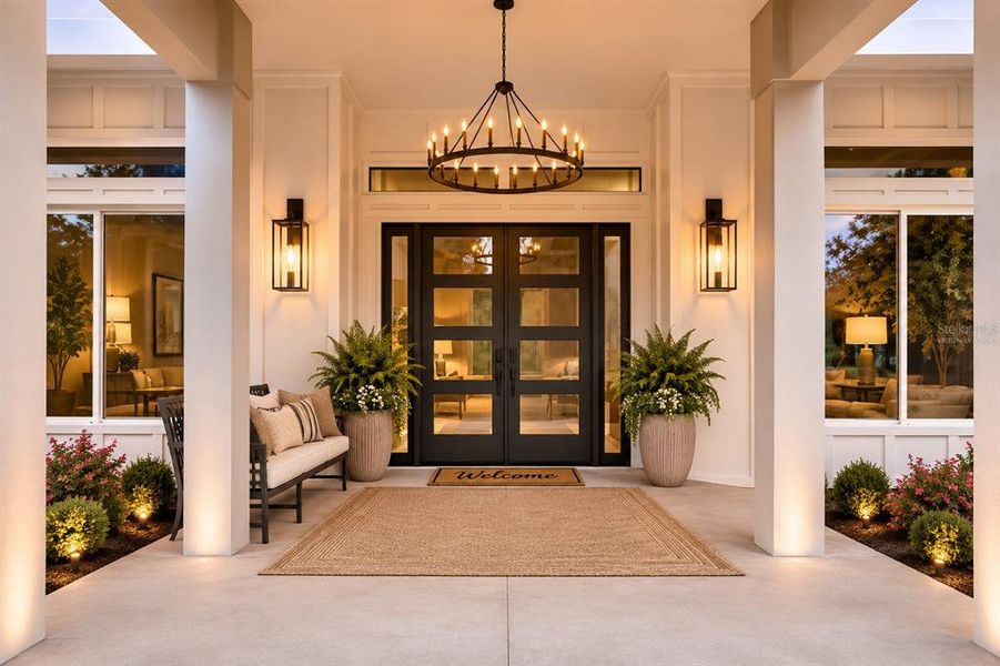 Exterior details and patio area of a home in , New Port Richey (Image 30).