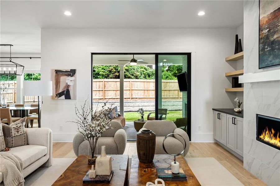 Furnished interior view inside a new home in , Atlanta (Image 30).