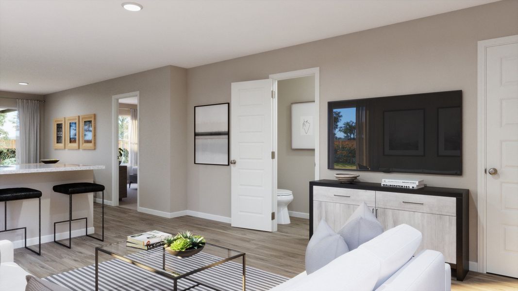 Representative furnished interior of a home built from the The Nottingham by Legend Homes in Townsend Reserve, Splendora (Image 6).