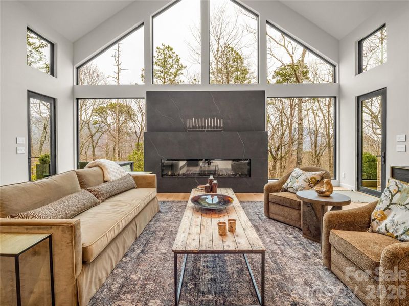 Furnished interior view inside a new home in , Lake Lure (Image 4).
