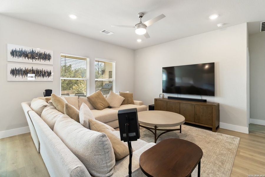 Furnished interior view inside a new home in Brookstone Creek, San Antonio (Image 23). Furnished interior view inside a new home in Brookstone Creek, San Antonio (Image 23).