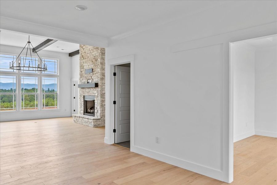 Representative unfurnished interior of a home built from the Converse Elite by Enchanted Homes in Smokey Hills, Campobello (Image 26).