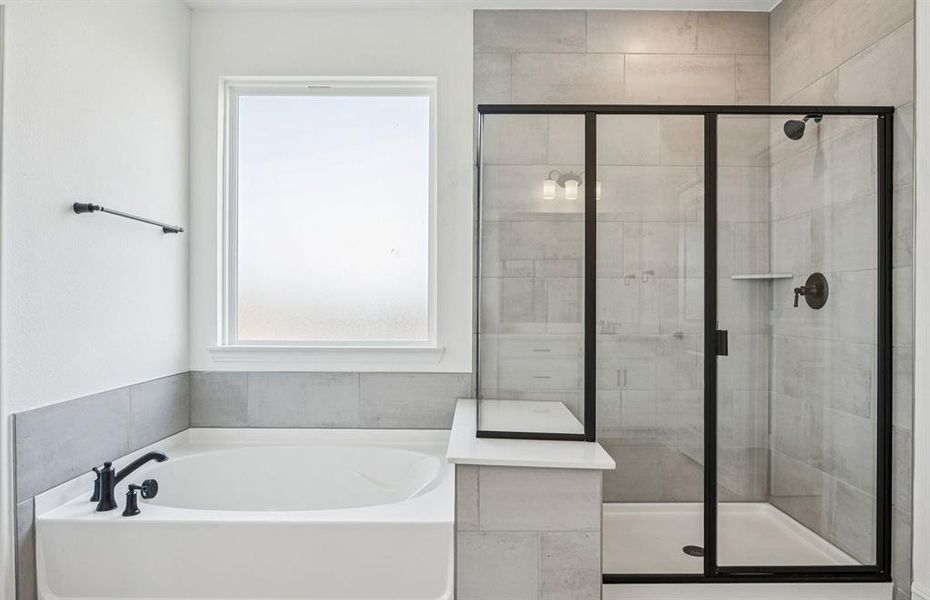 Owner's bath with large shower and tub Owner's bath with large shower and tub