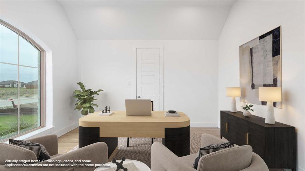 Furnished interior view inside a new home in Myrtle Creek 60', Waxahachie (Image 10).