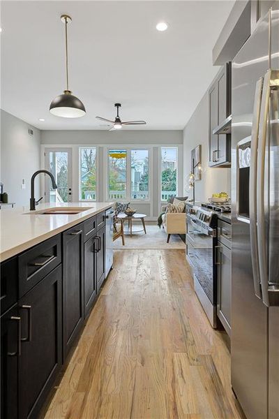 Furnished interior view inside a new home in , Atlanta (Image 6).