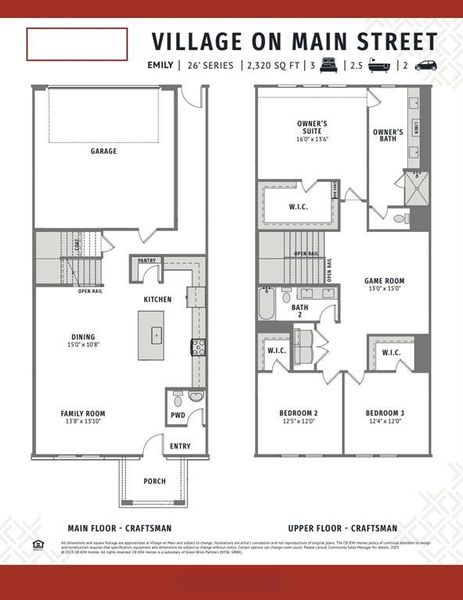 Our new Emily floor plan offers great family entertaining spaces and spacious bedroom areas.