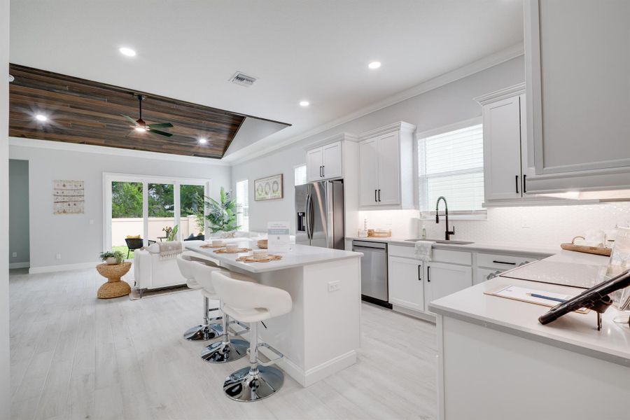 Furnished interior view inside a new home in , Vero Beach (Image 3). Furnished interior view inside a new home in , Vero Beach (Image 3).