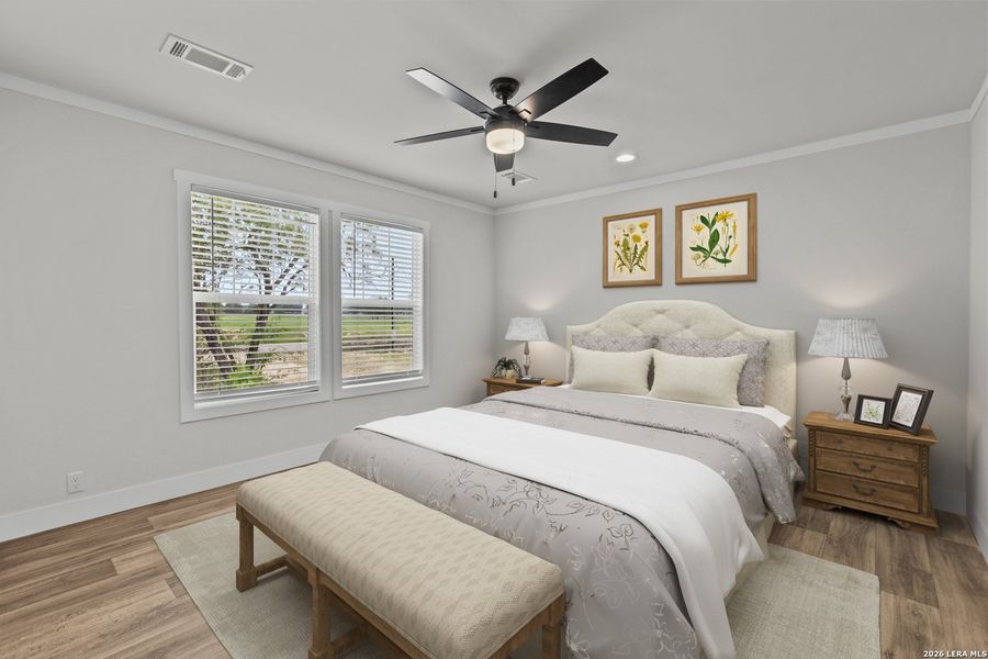 Furnished interior view inside a new home in , Devine (Image 5).