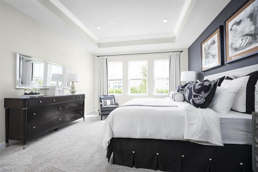 Representative furnished interior of a home built from the Patterson by Ryan Homes in Cedar Landings, Leesburg (Image 11).