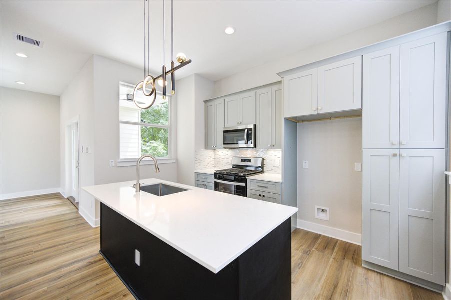 Furnished interior view inside a new home in , Houston (Image 10). Furnished interior view inside a new home in , Houston (Image 10).