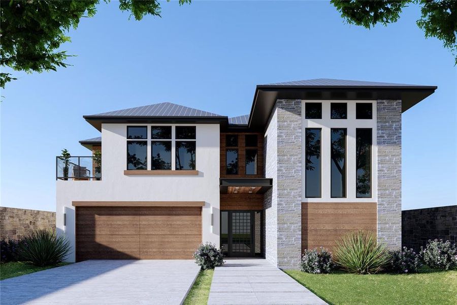 Front exterior of a new home in , Irving, TX, highlighting curb appeal (Image 2). Front exterior of a new home in , Irving, TX, highlighting curb appeal (Image 2).