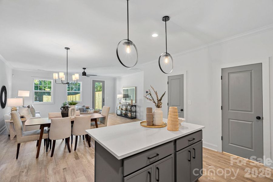 Furnished interior view inside a new home in , Charlotte (Image 6). Furnished interior view inside a new home in , Charlotte (Image 6).