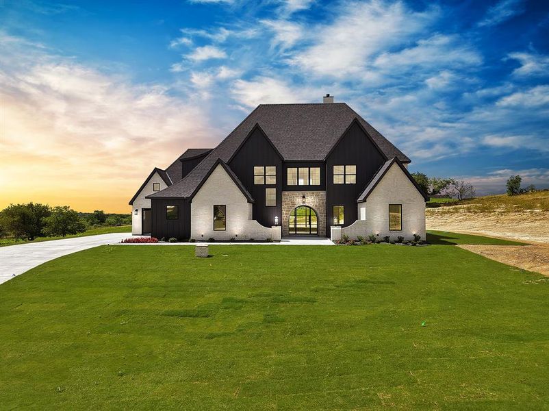 Front exterior of a new home in , Weatherford, TX, highlighting curb appeal (Image 2). Front exterior of a new home in , Weatherford, TX, highlighting curb appeal (Image 2).