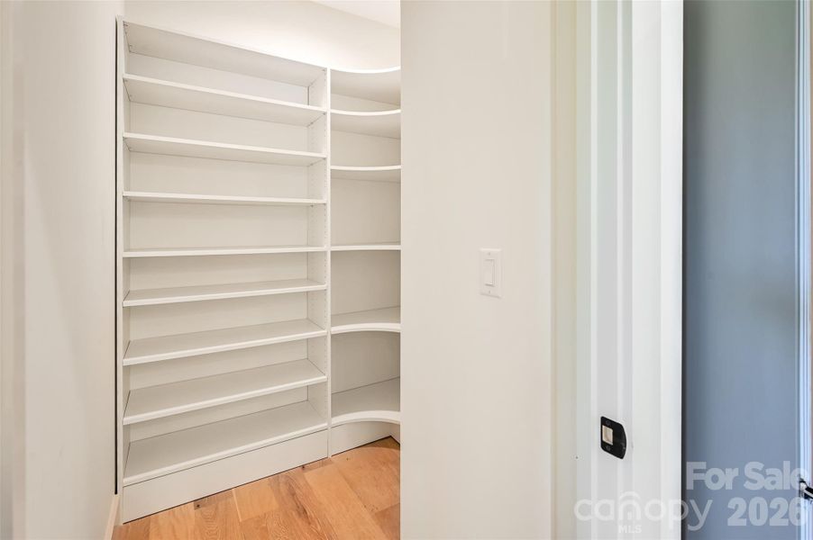 built in pantry storage