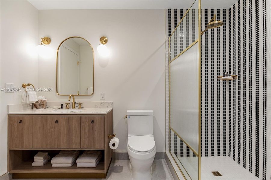 Furnished interior view inside a new home in , Miami (Image 10).
