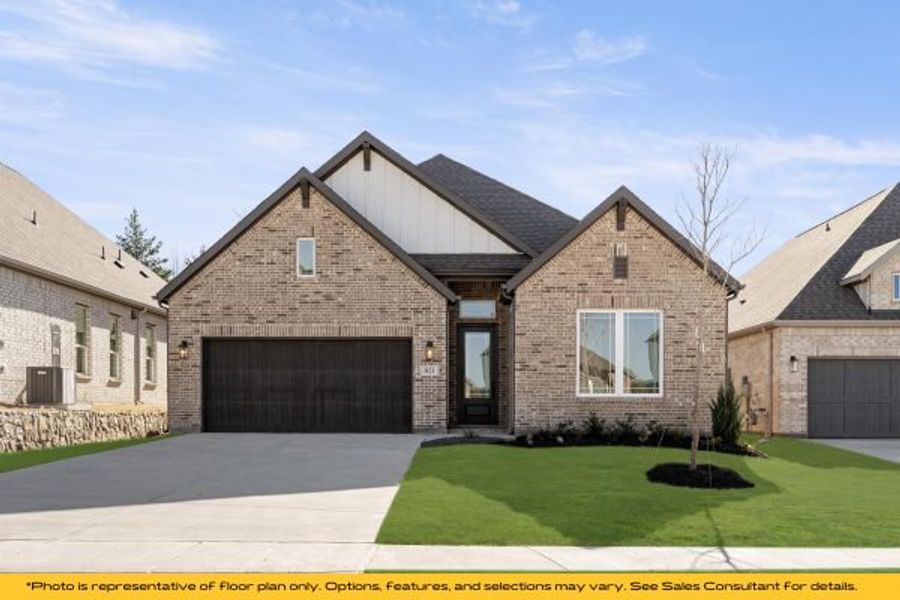 Representative exterior photo of a completed home built from the The Cayman by Stonefield Homes in The Highlands, Rockwall, TX (Image 35).