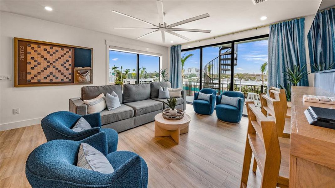 Furnished interior view inside a new home in , Sarasota (Image 43).