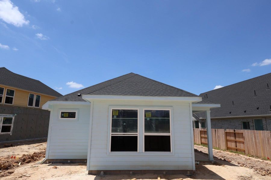 Exterior details and patio area of a home in The Grand Prairie - Meadow Collection, Hockley (Image 2).