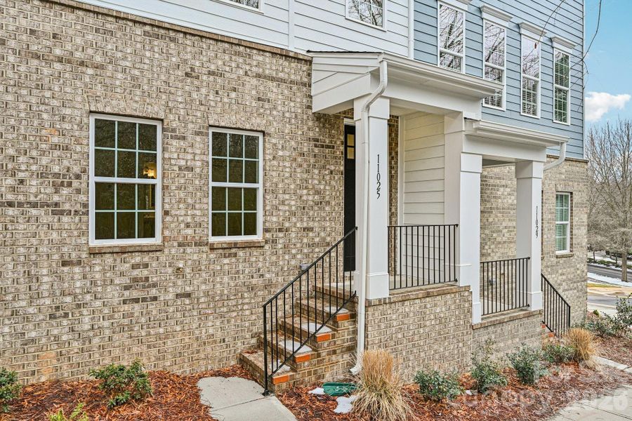 Exterior details and patio area of a home in Vanguard at Vermillion, Huntersville (Image 3). Exterior details and patio area of a home in Vanguard at Vermillion, Huntersville (Image 3).
