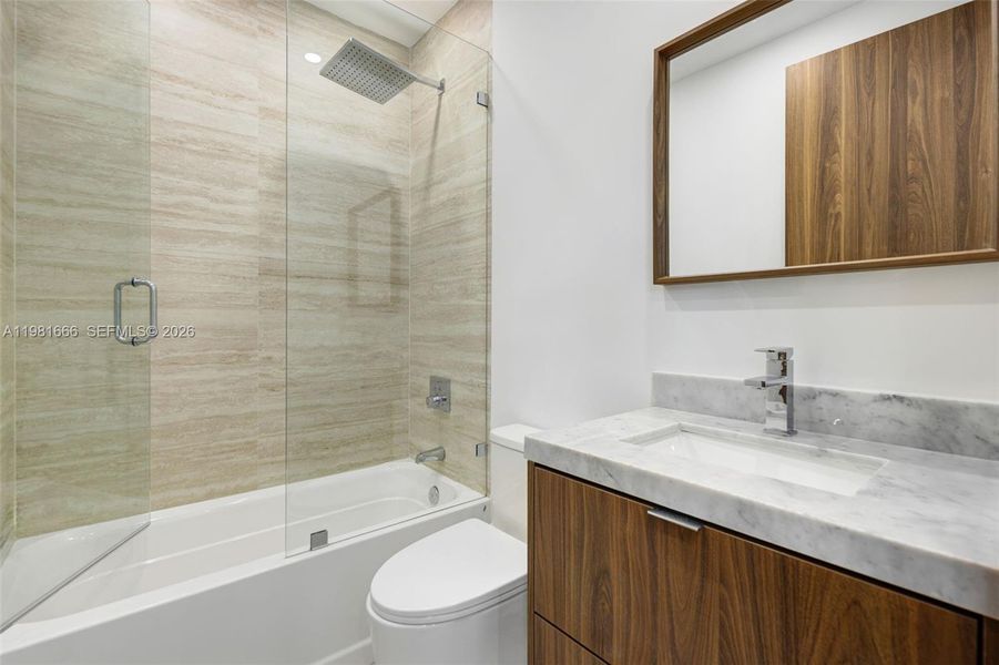 Furnished interior view inside a new home in , Miami (Image 11).