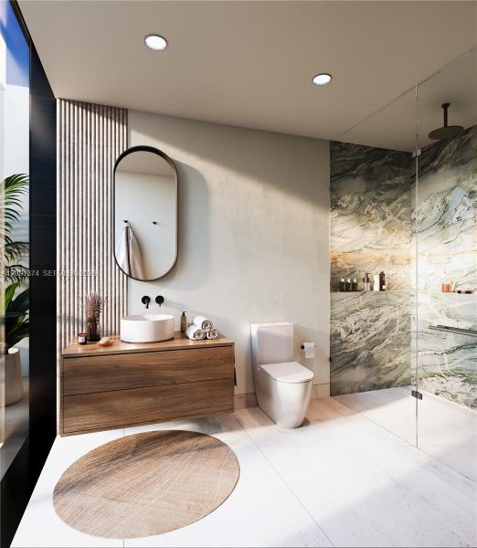 Furnished interior view inside a new home in , Bay Harbor Islands (Image 8).
