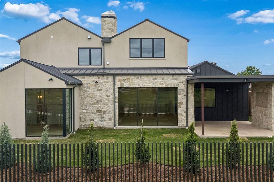 Front exterior of a new home in , Coppell, TX, highlighting curb appeal (Image 2). Front exterior of a new home in , Coppell, TX, highlighting curb appeal (Image 2).