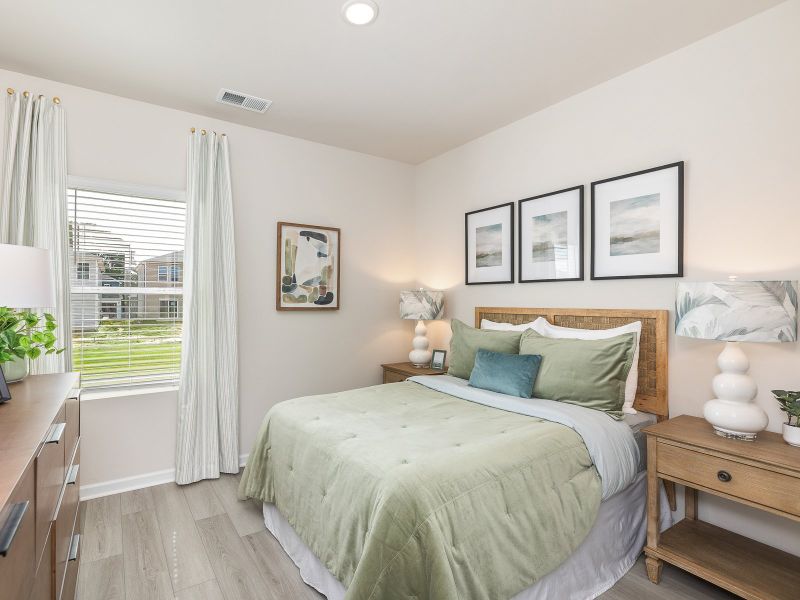 Secondary bedroom in the Chatham floorplan at a Meritage Homes community in Angier, NC.