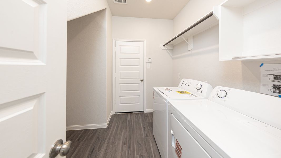 Representative furnished interior of a home built from the The Hawthorn by Legend Homes in Rocky Creek Crossing, Crowley (Image 8).