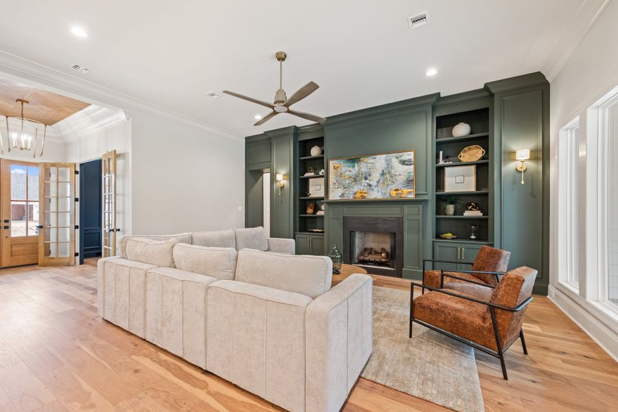 Representative furnished interior of a home built from the The Champagne by Manuel Builders in Chapel Bend, Montgomery (Image 8). Representative furnished interior of a home built from the The Champagne by Manuel Builders in Chapel Bend, Montgomery (Image 8).