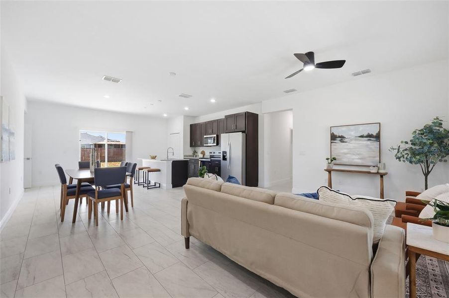 Furnished interior view inside a new home in , Ocala (Image 16).