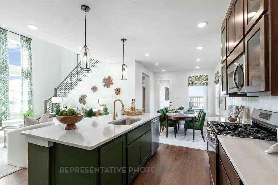 Furnished interior view inside a new home in , Royse City (Image 35).