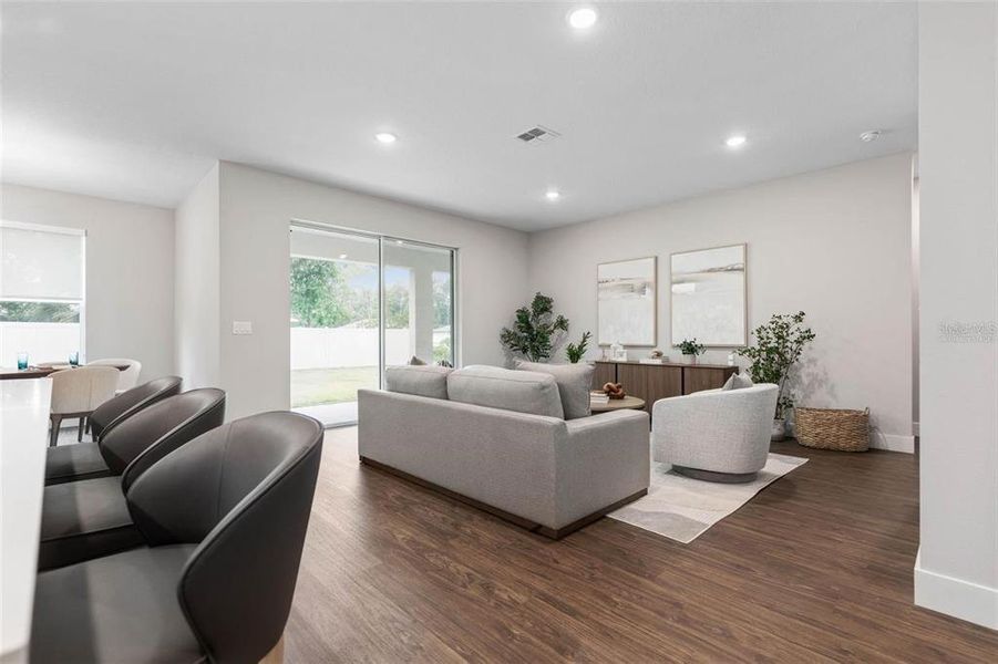 Furnished interior view inside a new home in Palm Coast, Palm Coast (Image 7). Furnished interior view inside a new home in Palm Coast, Palm Coast (Image 7).