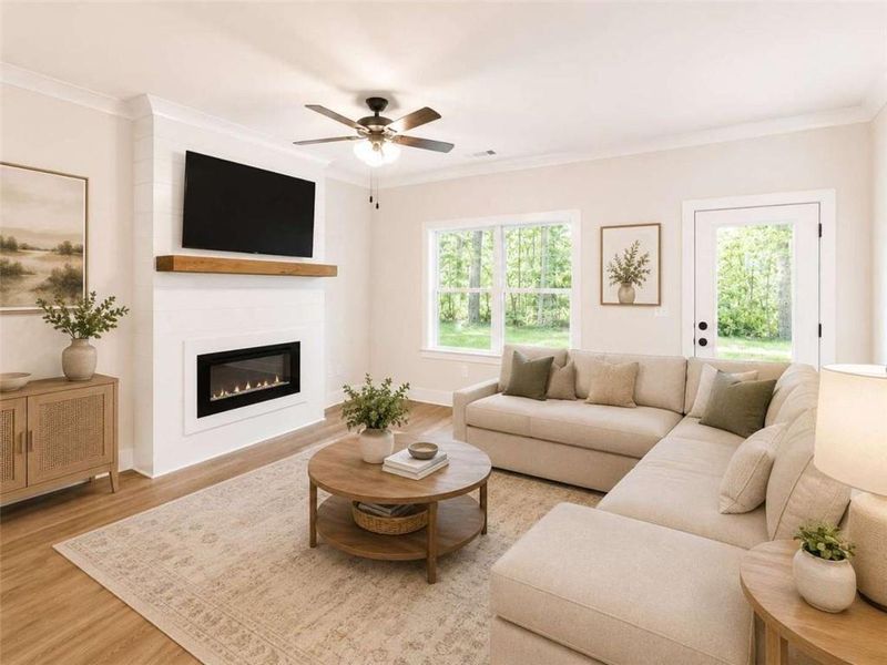 Furnished interior view inside a new home in , Cleveland (Image 4). Furnished interior view inside a new home in , Cleveland (Image 4).
