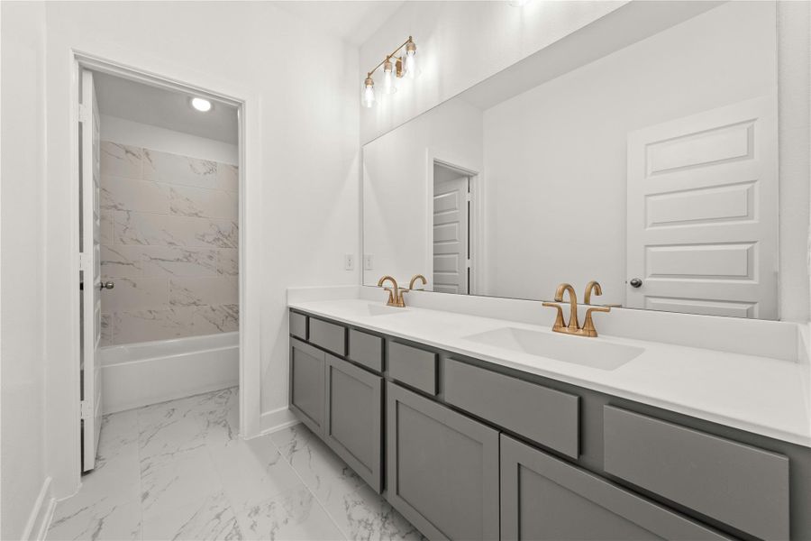 Furnished interior view inside a new home in COLTON™ - 45', Montgomery (Image 11). Furnished interior view inside a new home in COLTON™ - 45', Montgomery (Image 11).