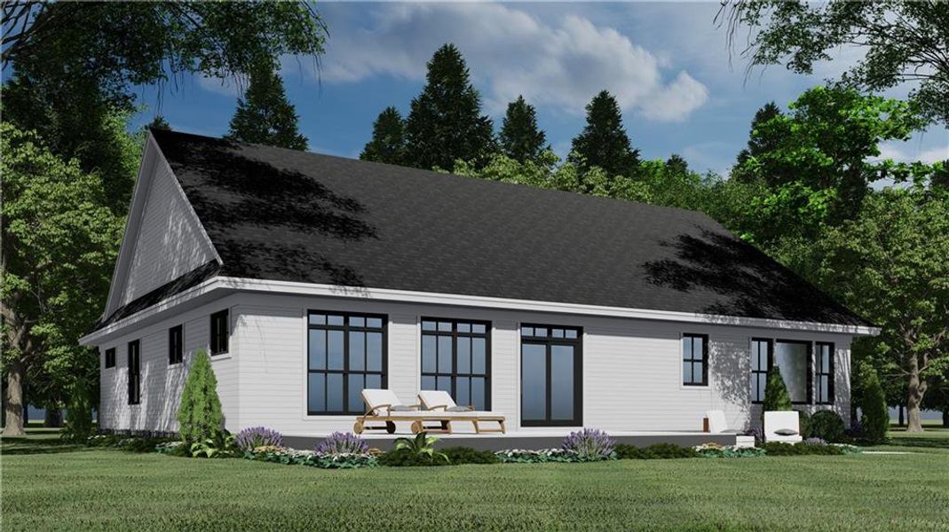 Front exterior of a new home in , Ellijay, GA, highlighting curb appeal (Image 22).