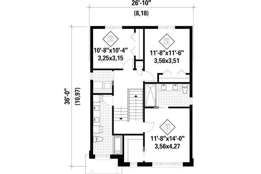 2D floor plan layout of this home in , Rome, GA (Image 3).