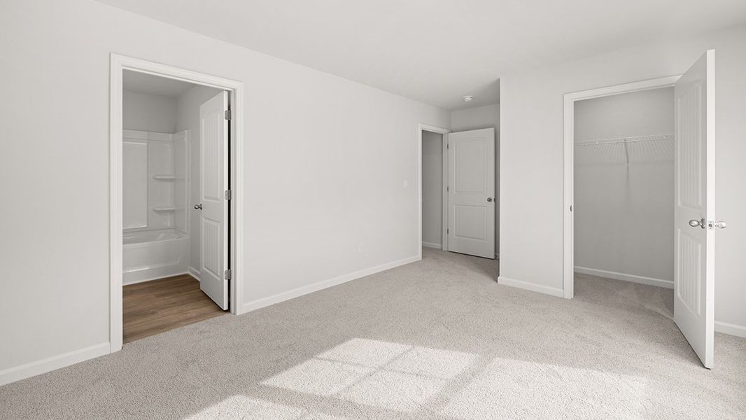 Representative unfurnished interior of a home built from the Mansfield by D.R. Horton in Hamptons at Riverwood South, Dallas (Image 28).