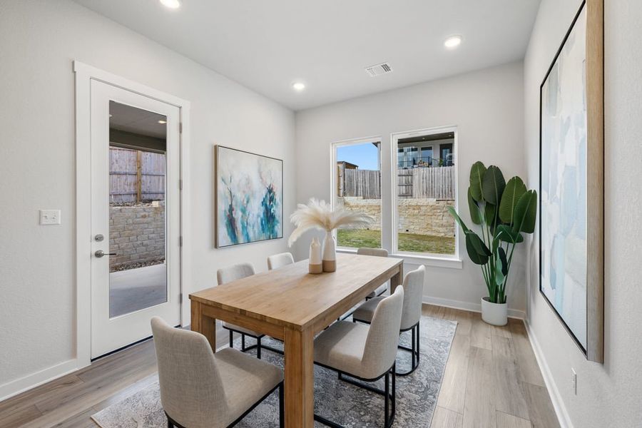 Furnished interior view inside a new home in Park Collection at Lariat, Liberty Hill (Image 18).